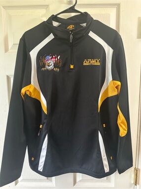 U.S. Army Black, White & Gold Quarter-Zip Performance Jacket